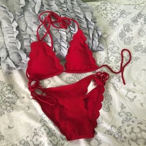 NEW zaful red bikini set.